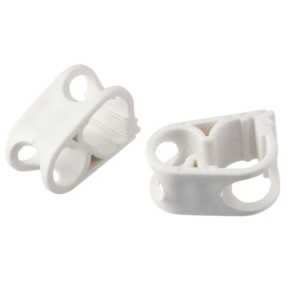 10PCS 6~12mm/1/4"~1/2" Plastic Tubing Clamps Plastic White Laboratory Pinch Valve Adjustable Tube Clamp Infusion Bottle