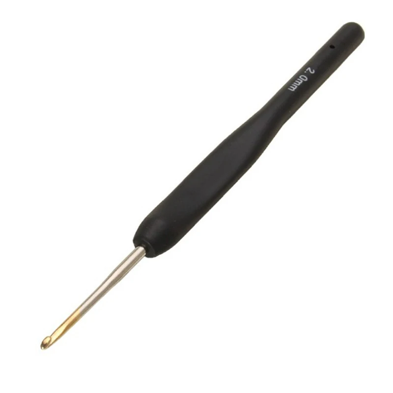 8Pcs/set Black Knitting Needles Crochet Hooks for Knit DIY Craft Loom Tool