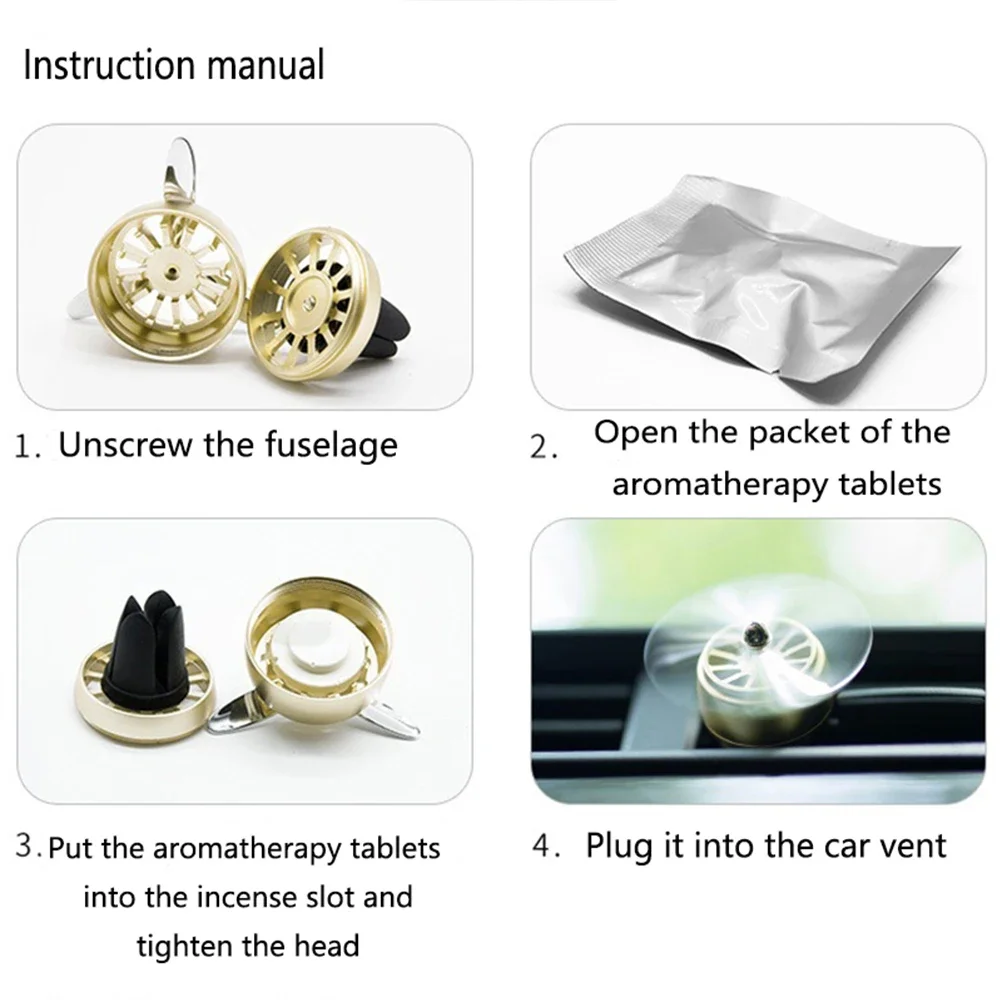 LED Mini Car Air Freshener with Aromatherapy Perfume Clips – Available in Various Colors