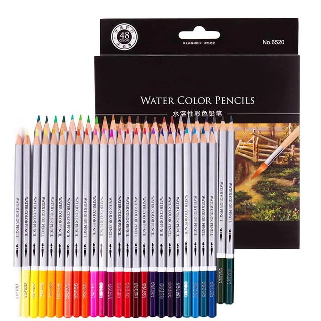 Deli Watercolor Pencil 12 / 24 / 36 Color Drawing Pen Art Set Children Kids  Painting Sketching Water Color Pencil Kit - AliExpress