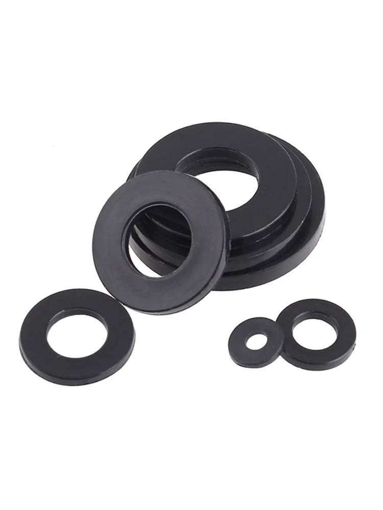 PA66 Nylon Plastic Flat Washer Plane Spacer M2 M2.5 M3 M4 M5 M6 M8 M10 M12 M14~M20 Insulation Gasket Ring For Screw 1~3mm nylon washers,plastic washers