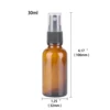12pcs 30ml Amber Glass Spray Bottle w/ Black Fine Mist Sprayer essential oil bottles empty cosmetic containers 2