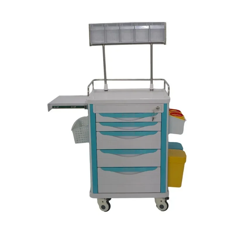 

High Quality Medicine Hospital Emergency Ambulance Trolley