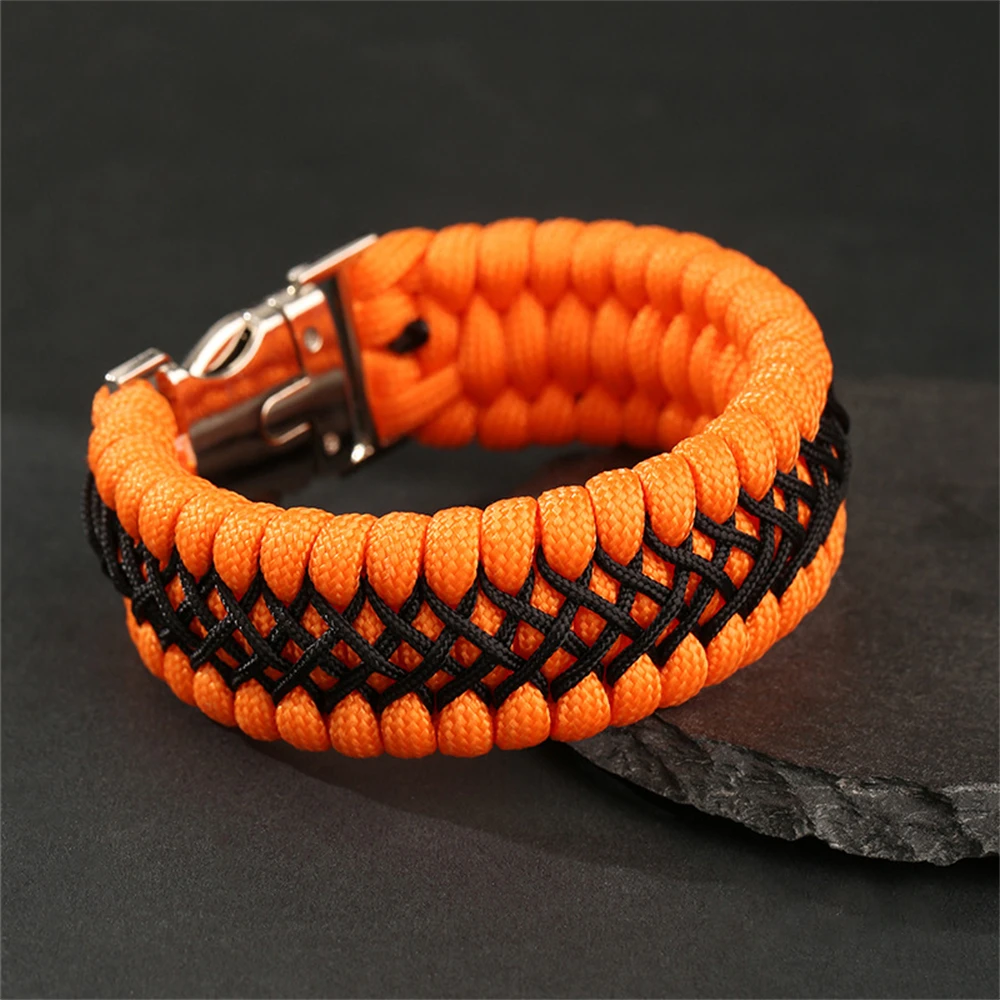 Collection bracelets paracorde homme couleurs variées outdoor survie vintage