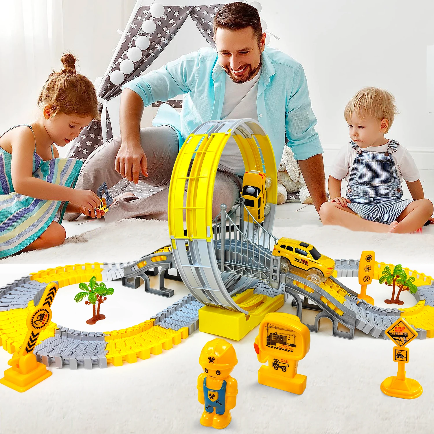 Kids Electric Track Car Set 5