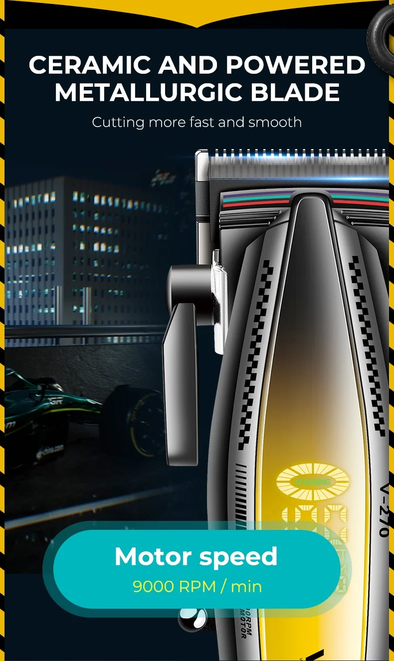 Hair Cutting Machine Electric Clipper Professional Hair Trimmer Barber 9000 RPM