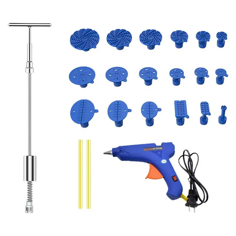 

Car Dent Repair Tool Automobile T Bar Suction Cup Body Puller Kit Universal Paint Less Dent Repair Puller Tool For SUV Vehicles