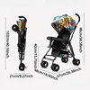 Baby Stroller Lightweight & Foldable Infant Stroller for Boy Girl with Large Sleep Shade Super Load-bearing Baby Pram for Sit 6