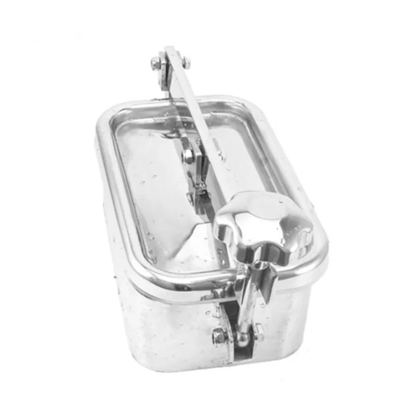 

Прямоугольная быстрооткрывающаяся Крышка для люка, емкость для молочного пива, санитарная крышка люка из нержавеющей стали SS304