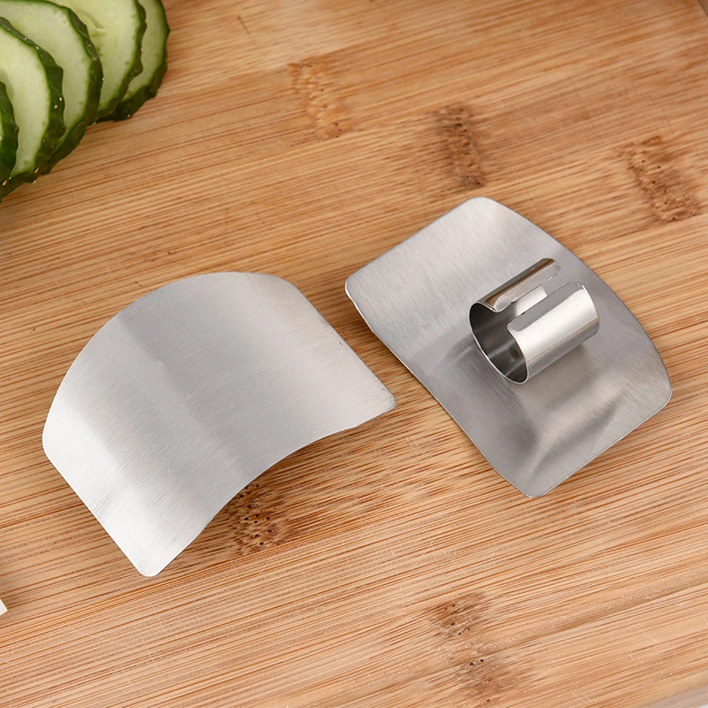 Finger Protector Finger Guard Stainless Steel Finger Guard Finger Hand Cut Hand Protector Knife Cut Protection Tool Kitchen Cooking Knives Accessories