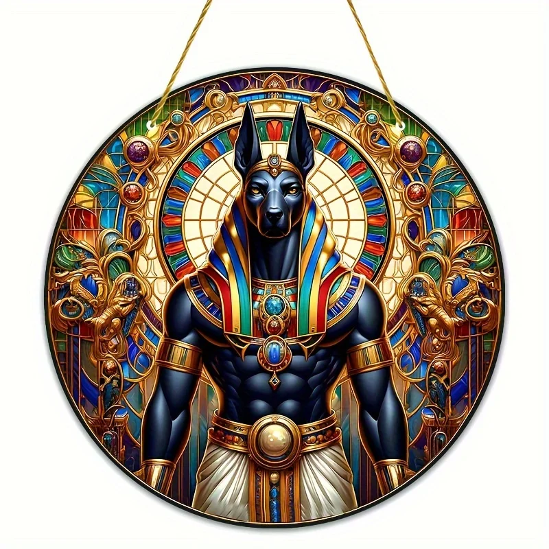 アヌビス古代エジプトの神サンキャッチャー、アクリルステンド
