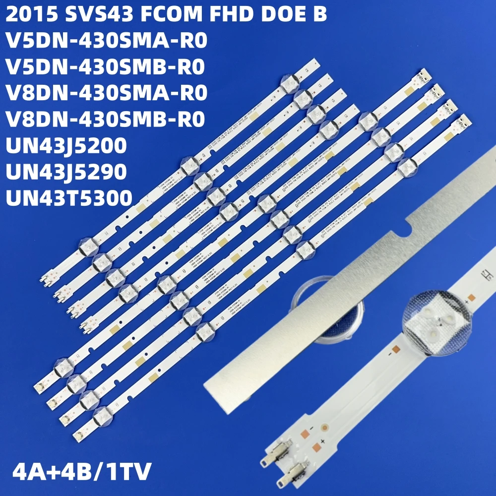 LED Backlight Strip for 43"TV 2015 SVS43 FCOM FHD DOE B UA43J51SW UN43J5000 43j5200 43j5200ag Un43j5200 N43J5300af 5/10Sets led light led light bar