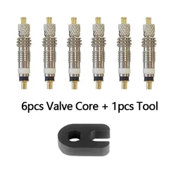 Bicycle Presta Valve Core Replacement & Remover Tool Set (6pcs)