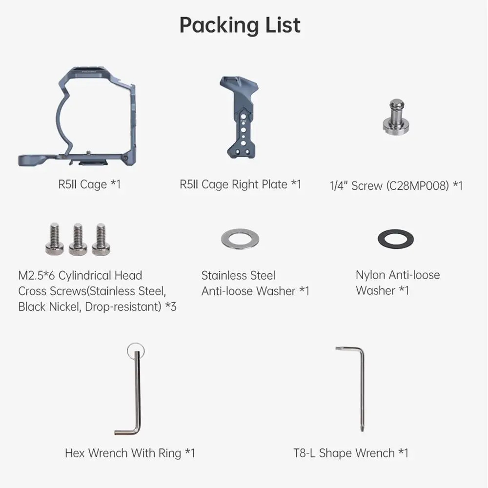 FALCAM F22&F38&F50 C00B4802 Quick Release Camera Cage(FOR R5II)