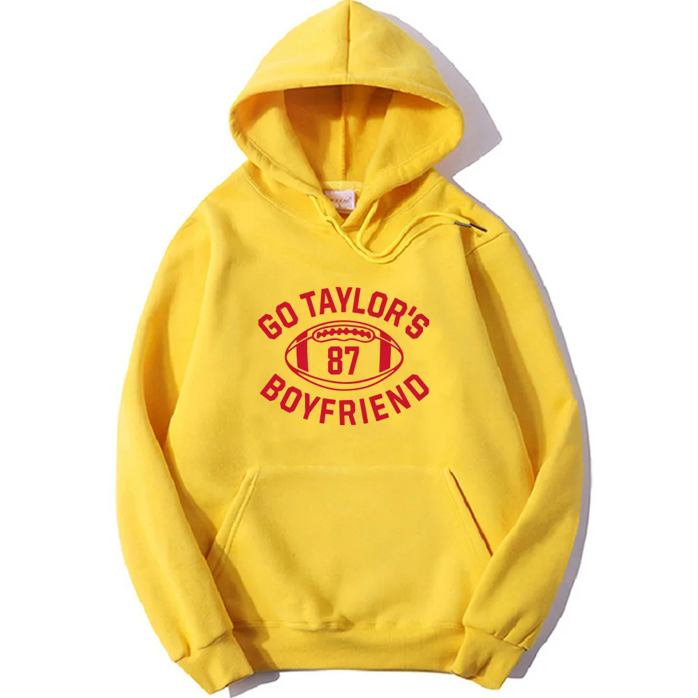 Go Taylor's Boyfriend Hoodie for Autumn/Winter 87 Football Sweatshirt Fleece with Hooded Clothes Fashion Ropa De Mujer Pullovers johnnie taylor eargasm expanded remastered 1 cd