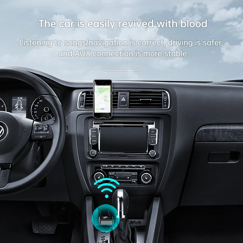 NFC Blootooth 5.1 Empfänger 3.5mm AUX RCA Jack Musek Stereo Kabellos Audio Adapter Ënnerstëtzung TF Kaart Wiedergabe Fir Auto Lautsprecher_voghion.com