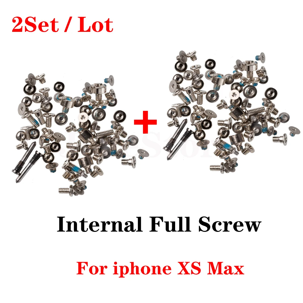 Full Screw Set for iPhone X XS XR 11 12 Pro Max Mini 7 8 Plus 2set