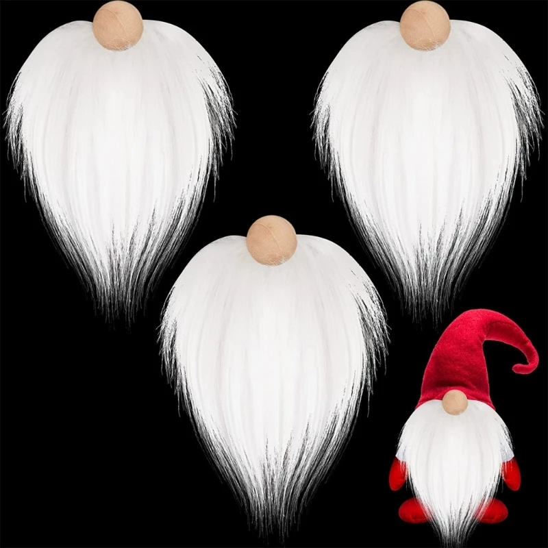 Faux Fur Crafts Supplies, Christmas Gnomes Beards