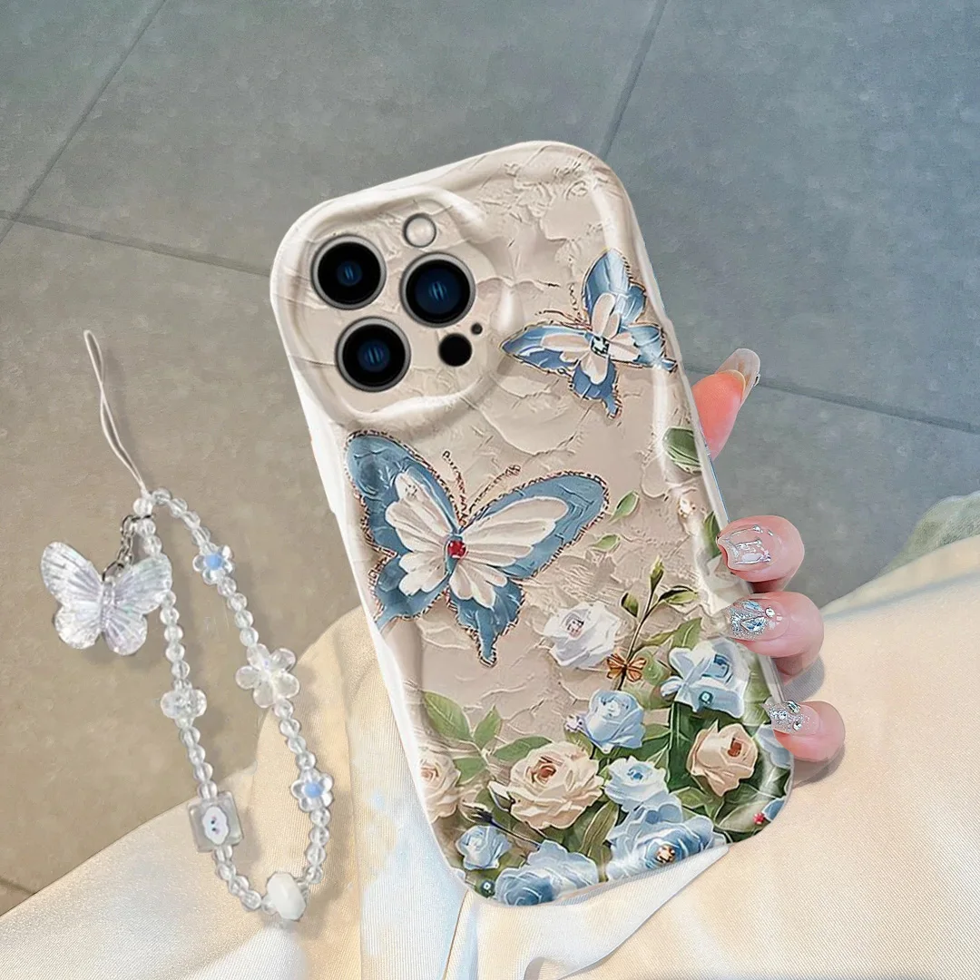 Butterfly Chain Y2K Bracelet Phone Case Cover