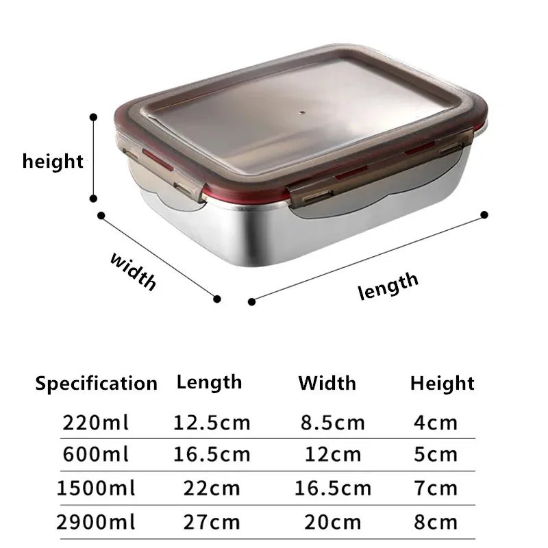 Premium Stainless Steel Leakproof Lunch Bento Box with Microwave Heating Capability