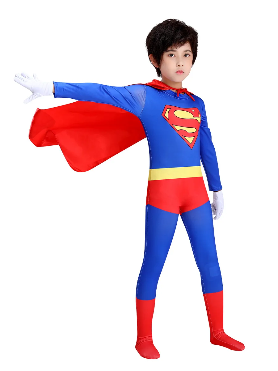 Kids Superhero Cosplay Costumes Jumpsuit For Halloween