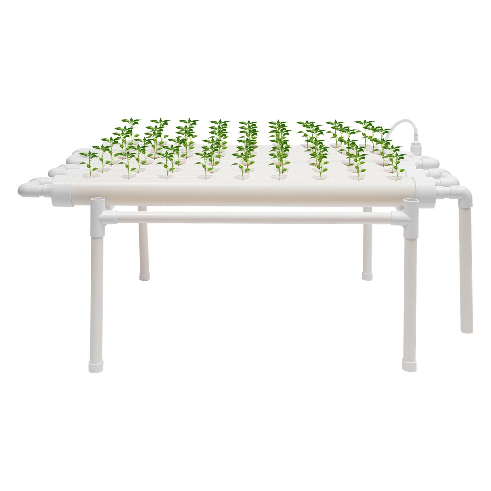 54 Sites Hydroponik-Anbausystem-Set, 102 x 62 x 35 cm, PVC-U-Rohr, für Garten, Gemüse, Garten, Anbau, Ausrüstung – Detail 5