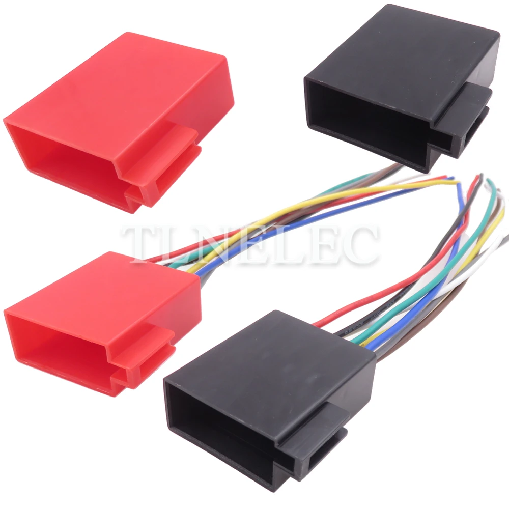 Presa Non Sigillata Audio Per Automobile A 8 Pin Con Cavi Connettori Per Cablaggio Per Auto Per Vw 106455-4 106455-1 106455-3