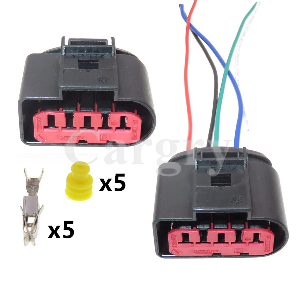 

1 Set 5P Car Starter Waterproof Socket 1J0 973 775A MAF Auto Mass Air Flow Wire Connector For VW Audi 1J0973775A