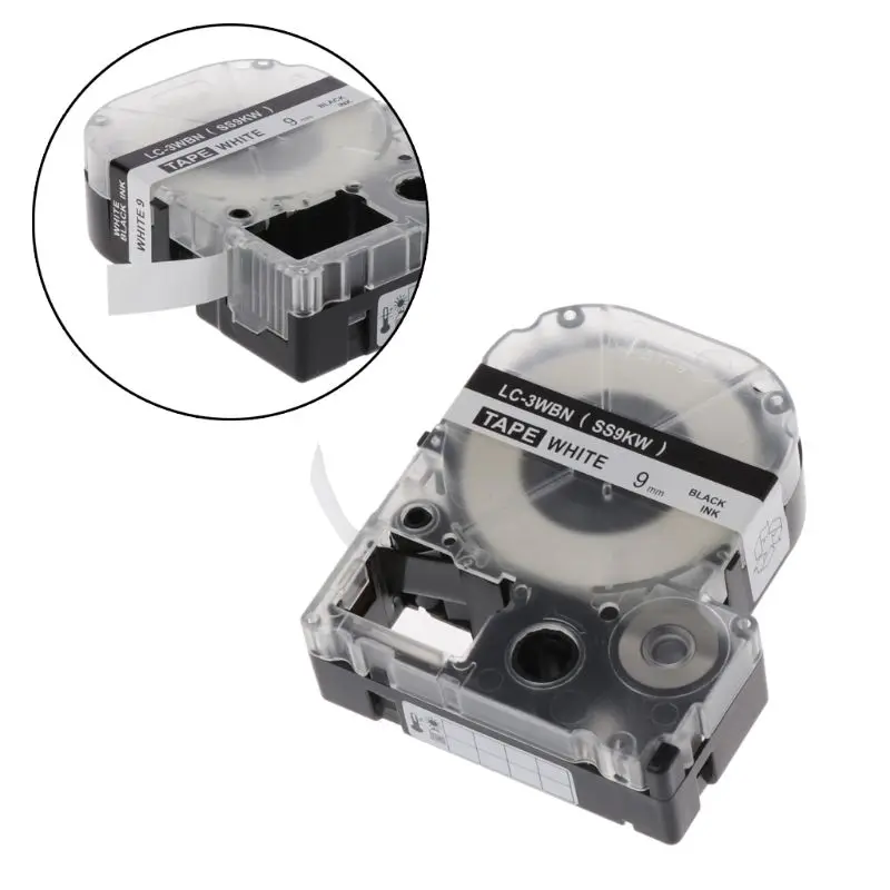 

LW-400 LW-600P LW-700 LW1000P Для принтера Label Maker Лента для этикеток 9 мм 8 м