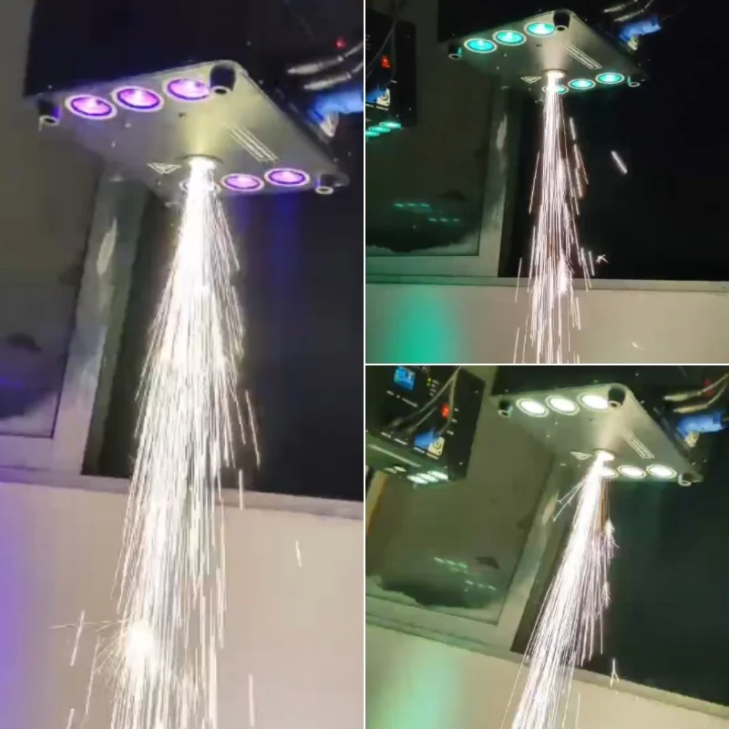 600W Stage Sparking Machine Upside Down Type With LED DMX512 For Wedding Party