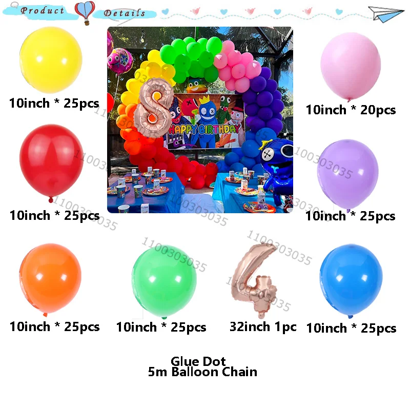 Rainbow Amigos Foil Balões, Multi-Color, Birthday Party
