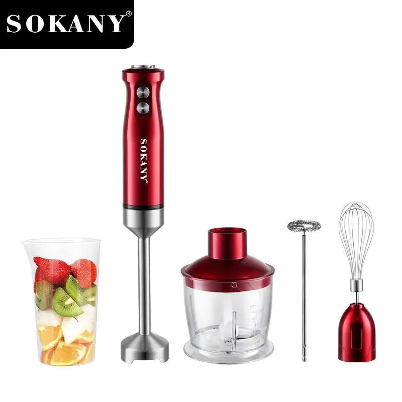 Sk5011-8 Immersion Blender Handheld With Electric Whisk & Milk Frother  Attachments, Hand Held Stainless Steel Stick Blender - Blenders - AliExpress