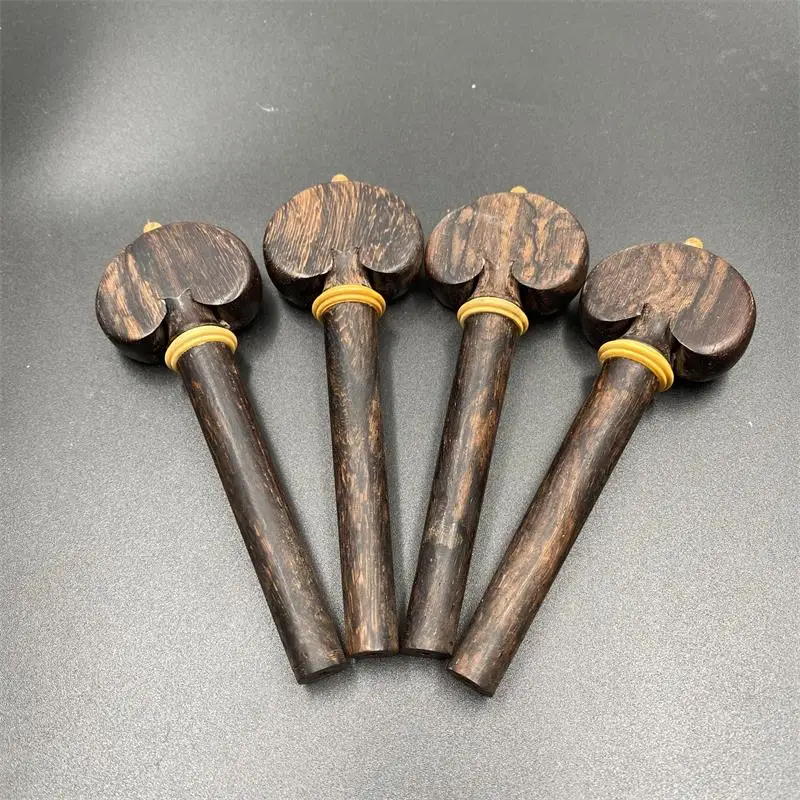 4pcs high quality 4/4 rose wood pegs, cello Accessories