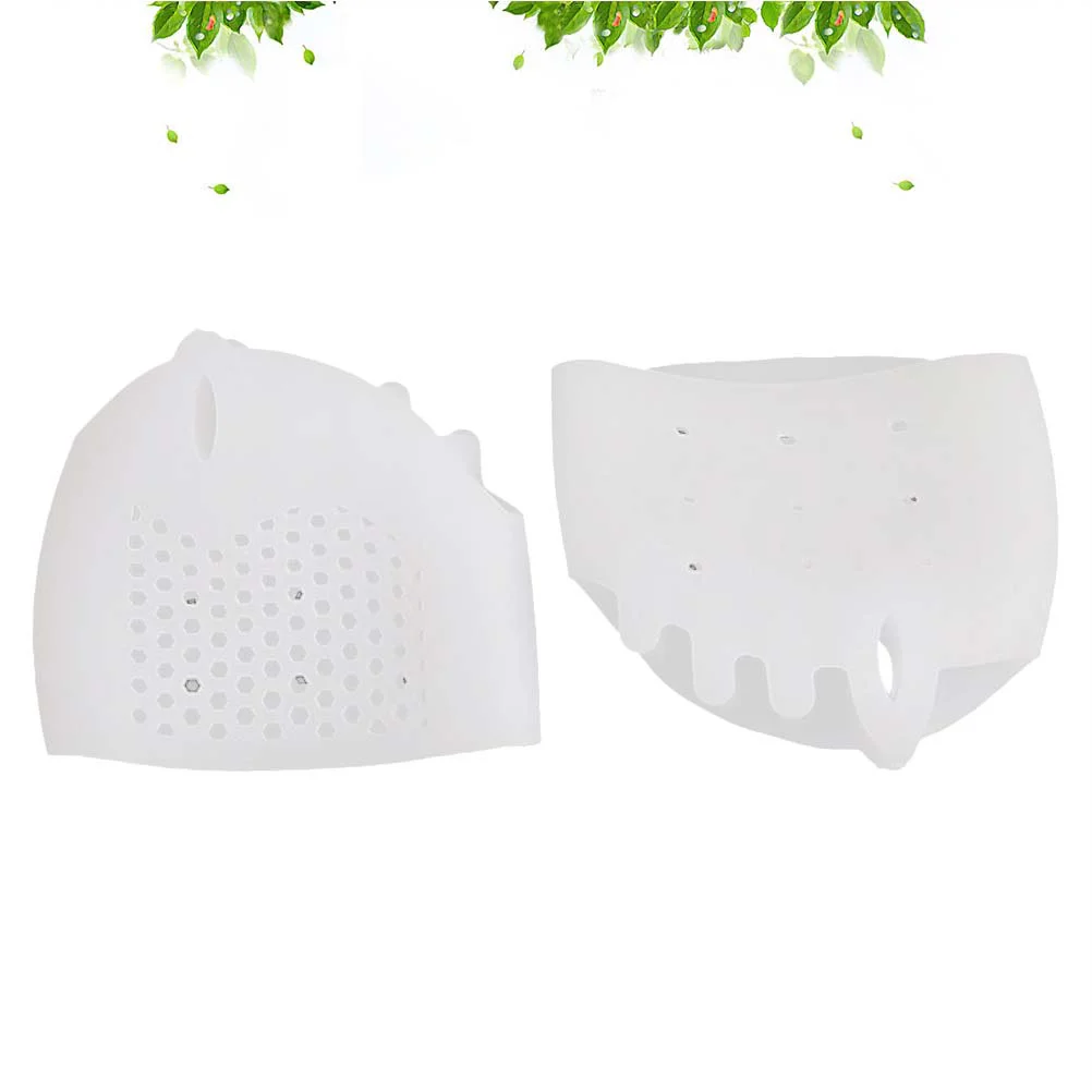 

1 Pair of Toe Separator Bunion Corrector Pain Relief Splint Corrector for Hallux Hammer Toe (White)