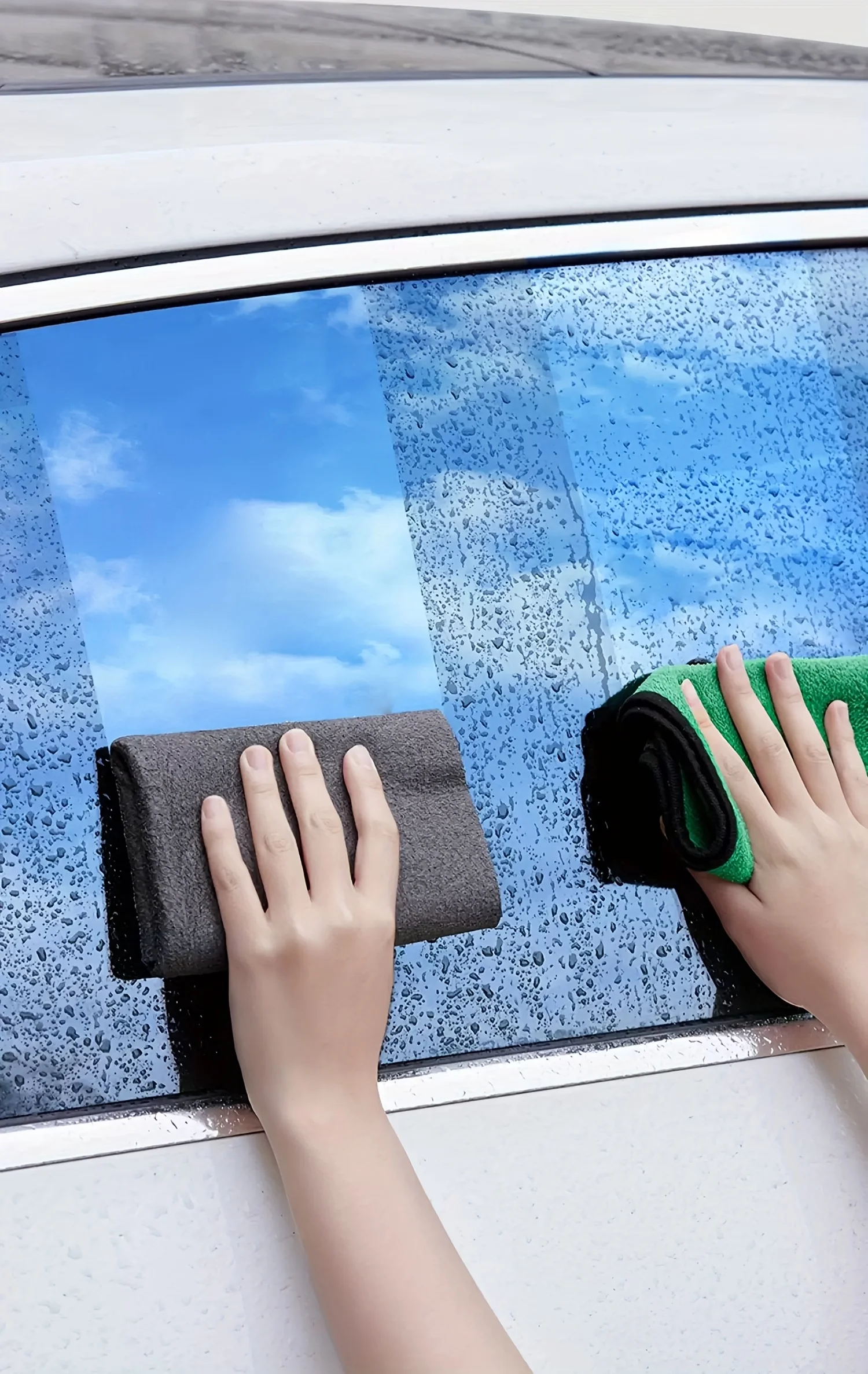 5pcs Magic Cleaning Cloths Reusable Microfiber Washing Rags Car Window Mirror Wipe Towels Rag Household Kitchen Clean Tools