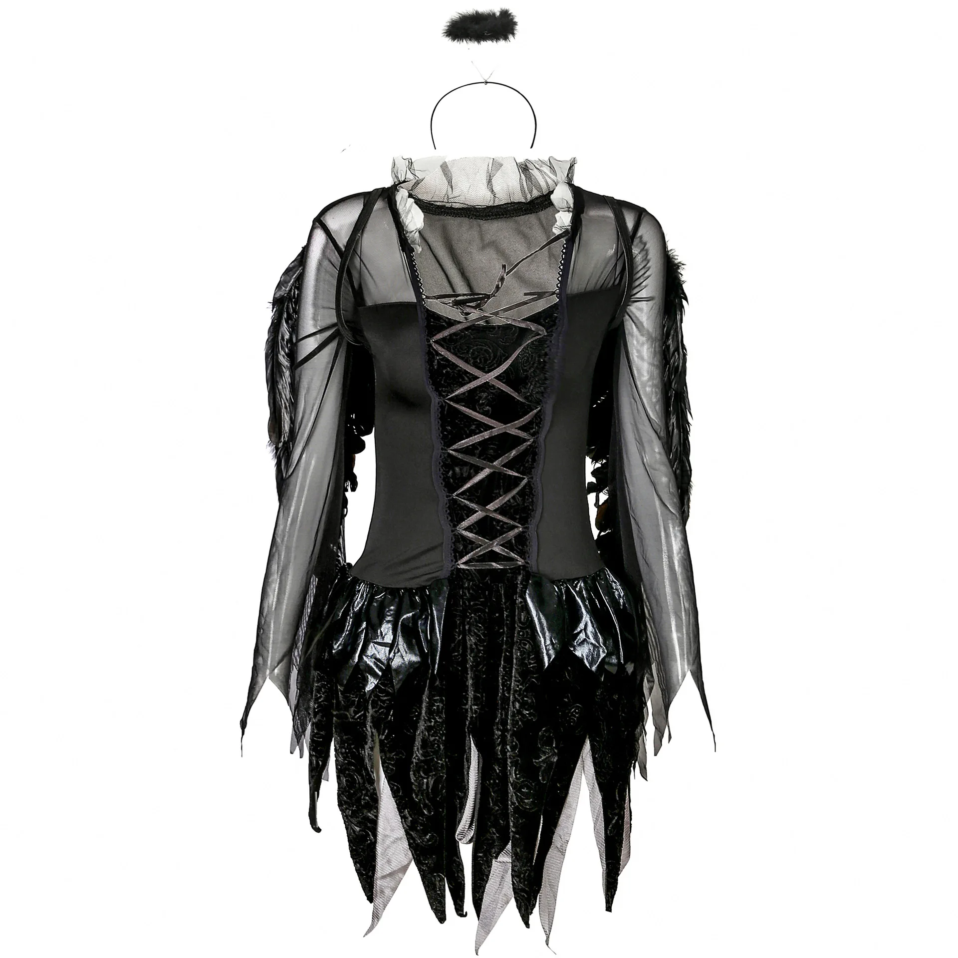 Halloween Costume for Adult Women Sexy Dark Angel Devil Cosplay Costume Carnival Performances Costume Women Vampire Ghost Bride