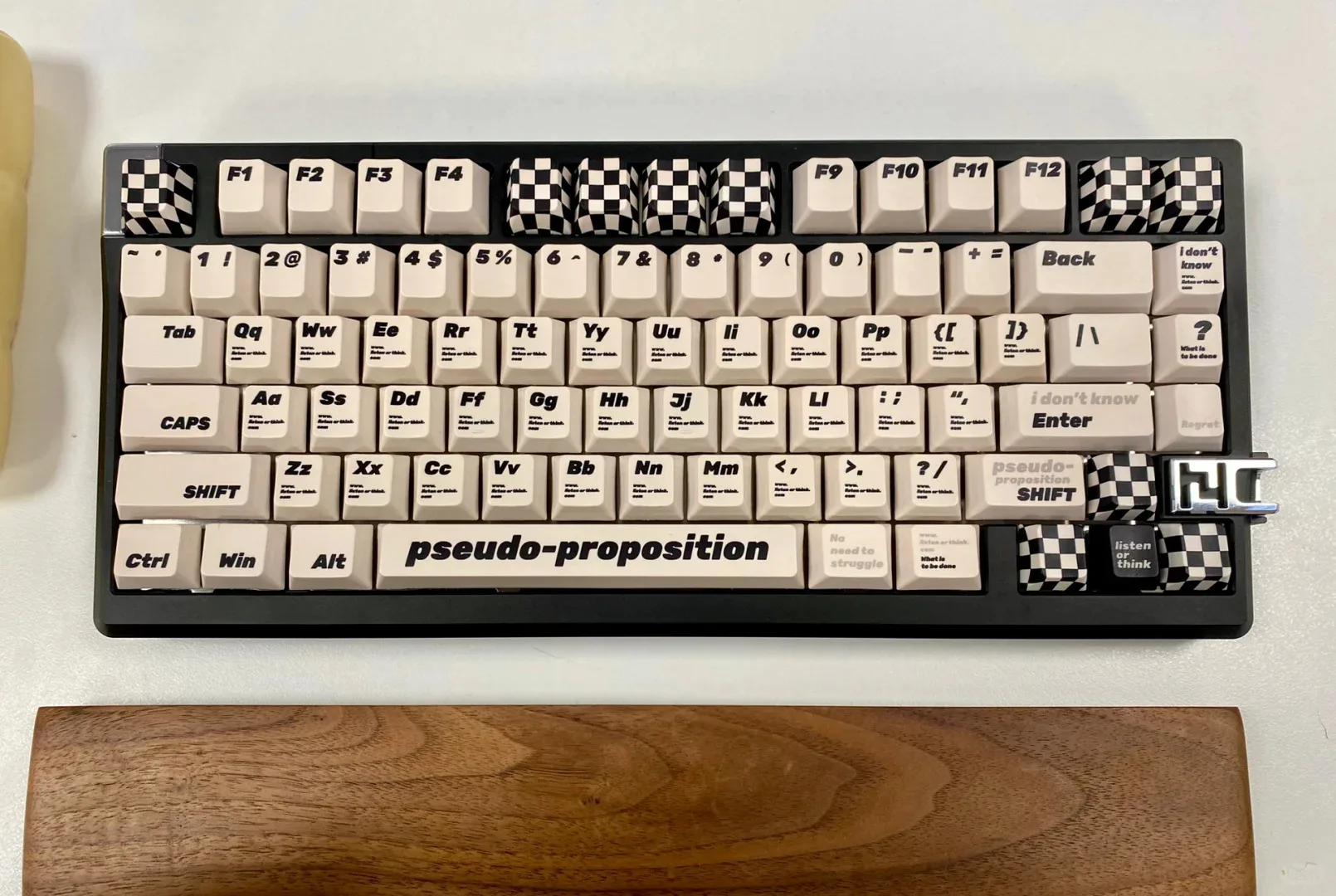Checkerboard Retro Keycap Estilo Preto e Branco Alto Material Pbt Apto para Ansi Layout Iso Teclado Mecânico Faça Você Mesmo 133 Teclas - Imagem 2