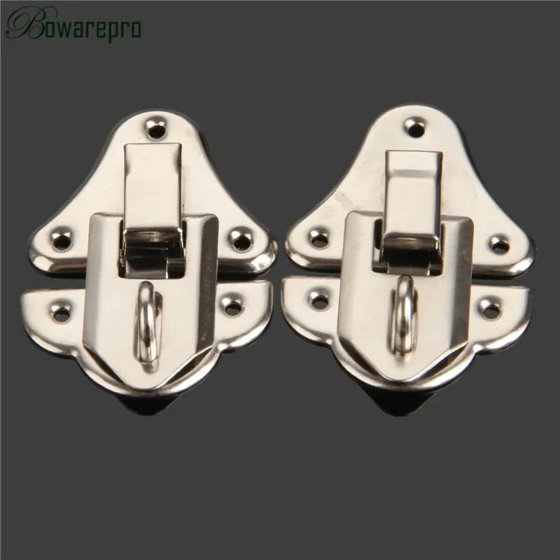 2Pcs Antique Suitcase Drawer Jewelry Wooden Box Toggle Catch Latch Hasps Toggle Lock Cabinet Case Clip Clasp Retro Chests Buckle