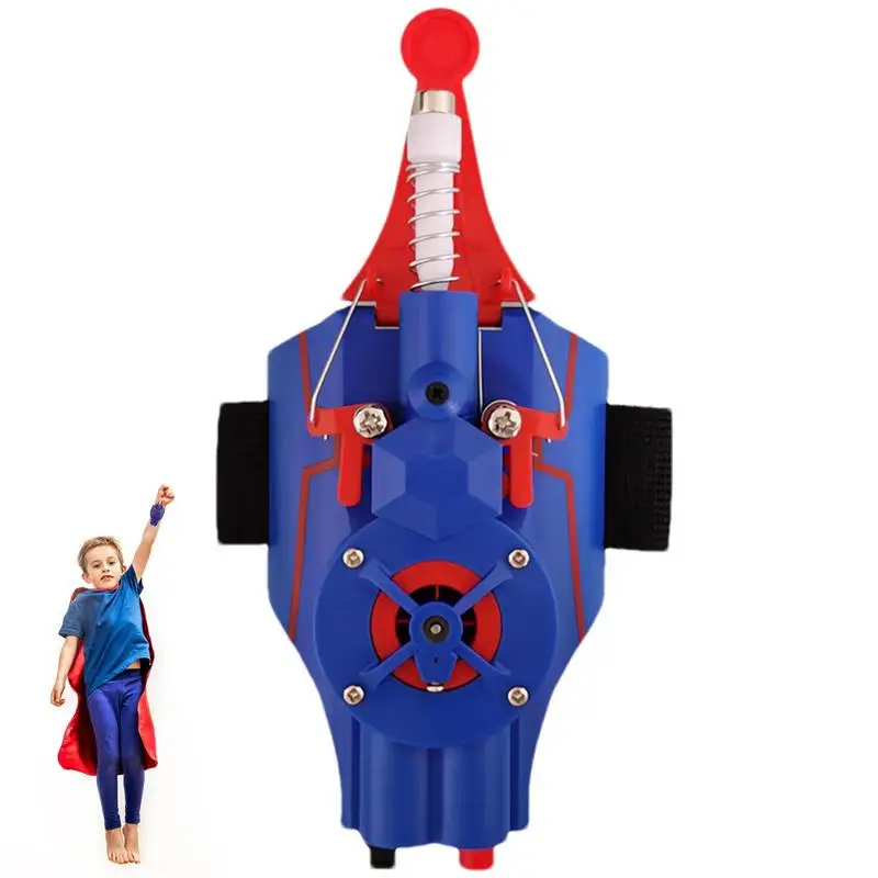 Spider Web Shooters Toy Kids Wrist Toy Web Shooters Electric Reel-In Web Launcher String Shooters Spider Cosplay Costume Puntelli