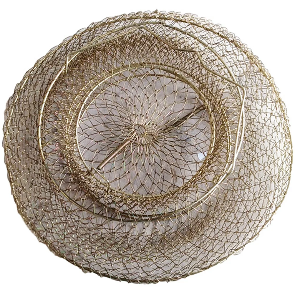 

Cast Nets for Mesh For Fish Metal Pole Guard Basket Mesh Cage Baskets Catching Fishnet Protective Travel