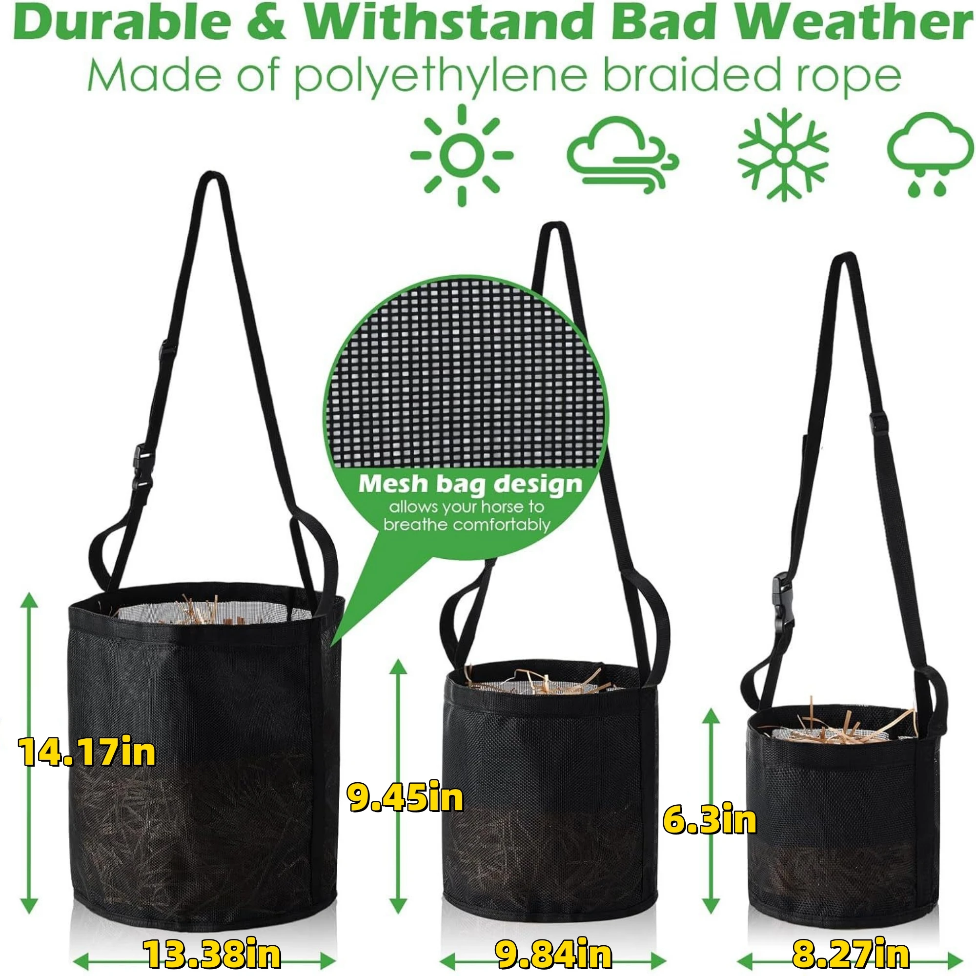 Heavy-Duty Mesh Horse Feed Bagedbag 6