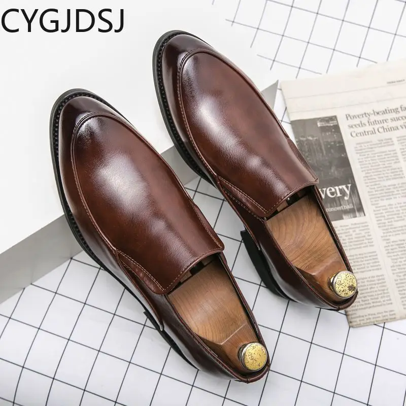 

Туфли мужские оксфорды без шнуровки, роскошные лоферы, деловой костюм, итальянские, повседневные, свадебные, офисные туфли, 2023