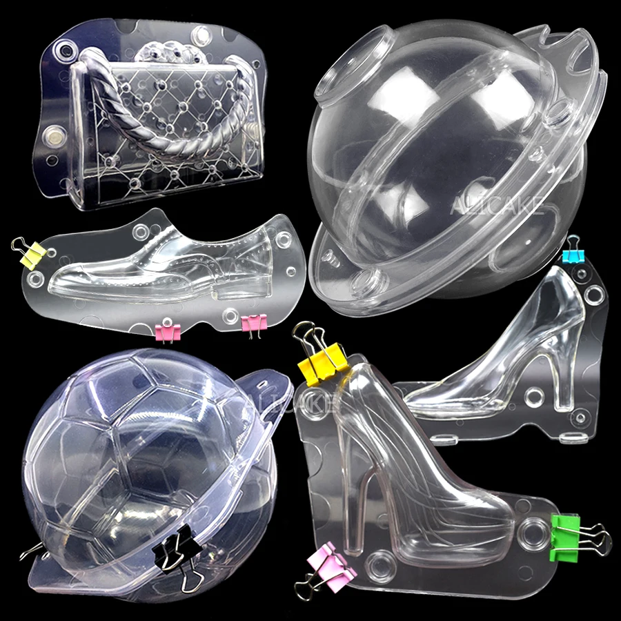 LEADSDGE Schokoladenform Polycarbonat 18 Mulden - Ovale Pralinenform