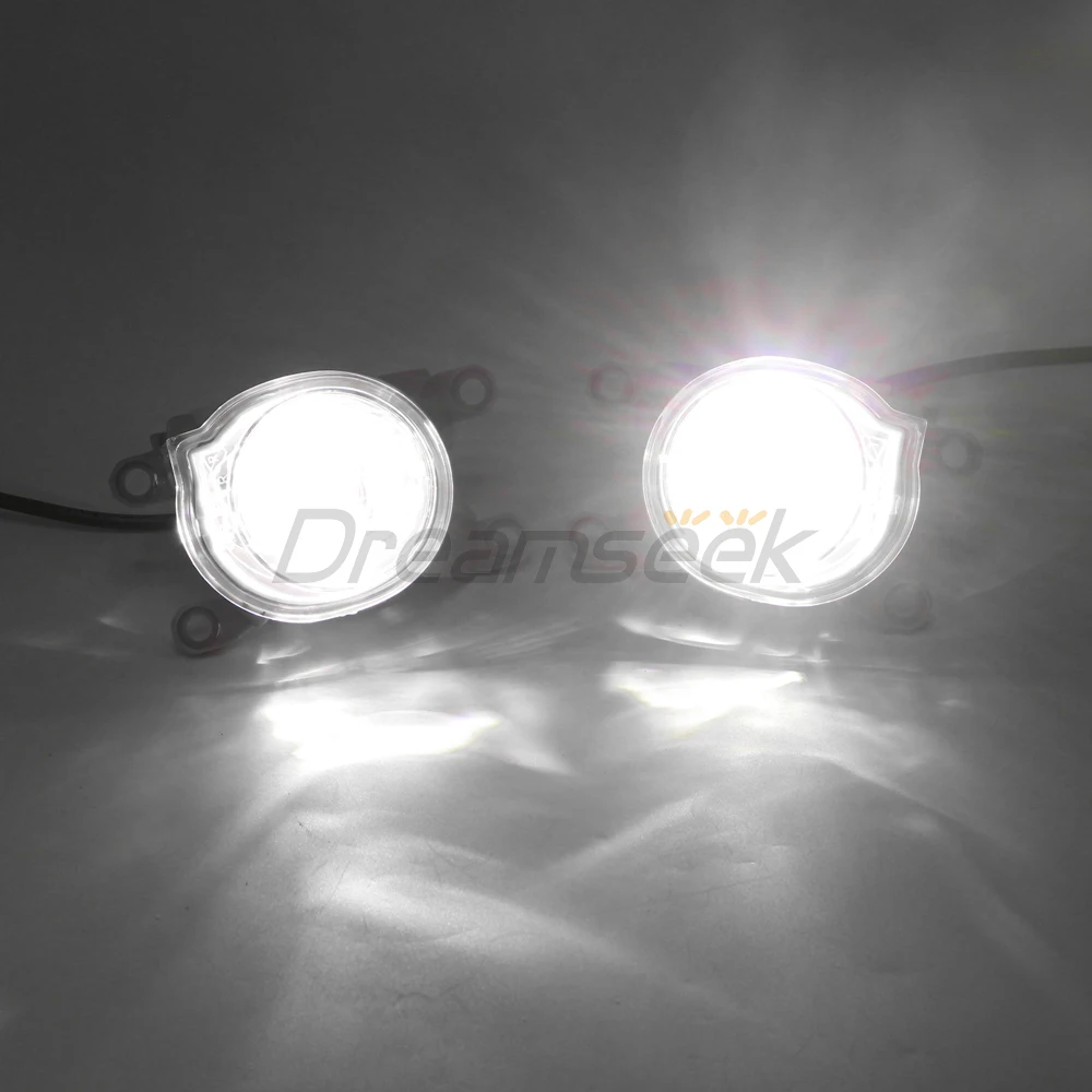 LH+RH Side LED Fog Light Kit For Toyota Corolla Hatchback 2019-2022 Front Bumper Lamp Bezel With Relay Switch Harness Wire Cover
