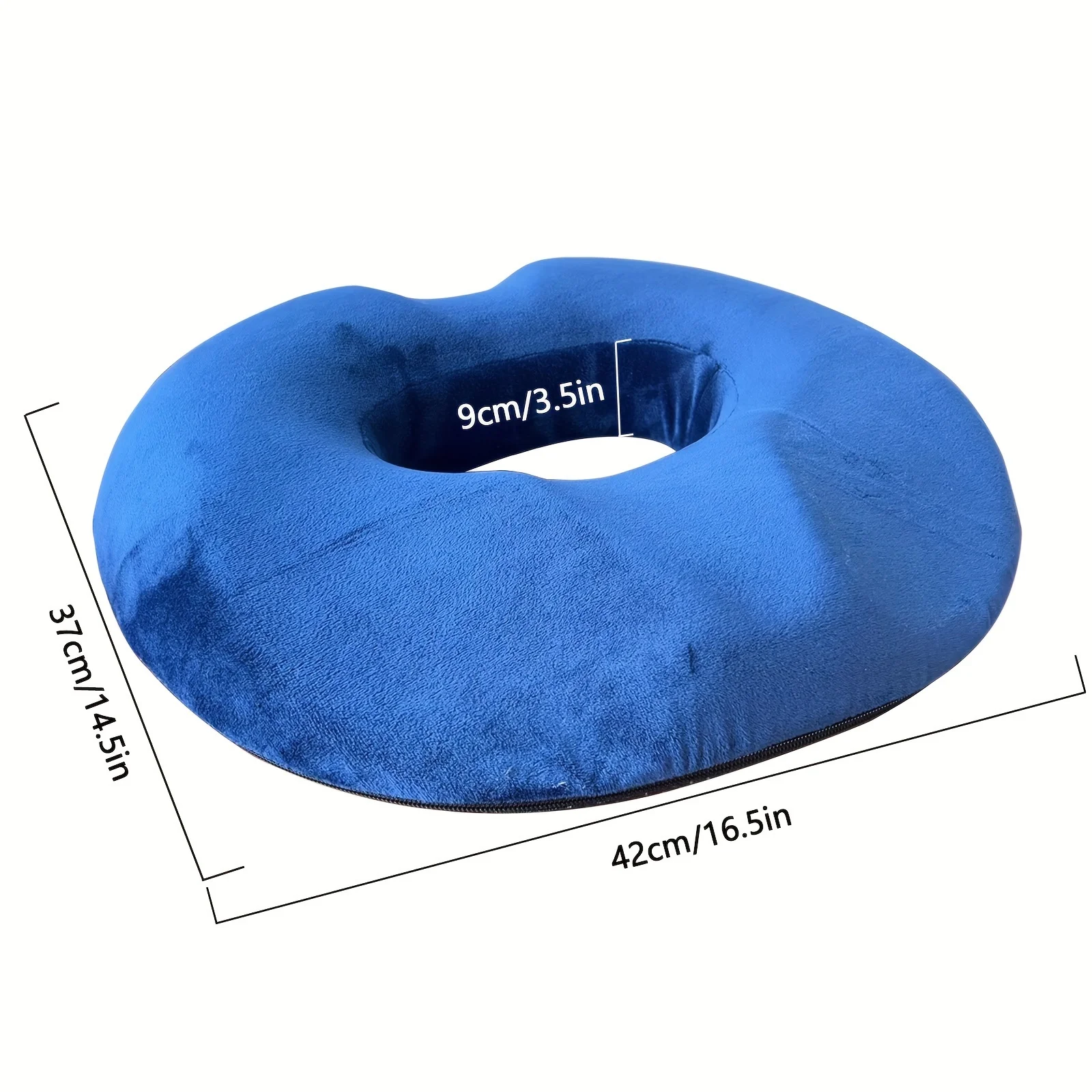 Pc Ergonomic Memory Foam Donut Seat Cushion, Orthopedic Tailbone Support Pillow ， Machine Washable Knit Fabric Cover 6