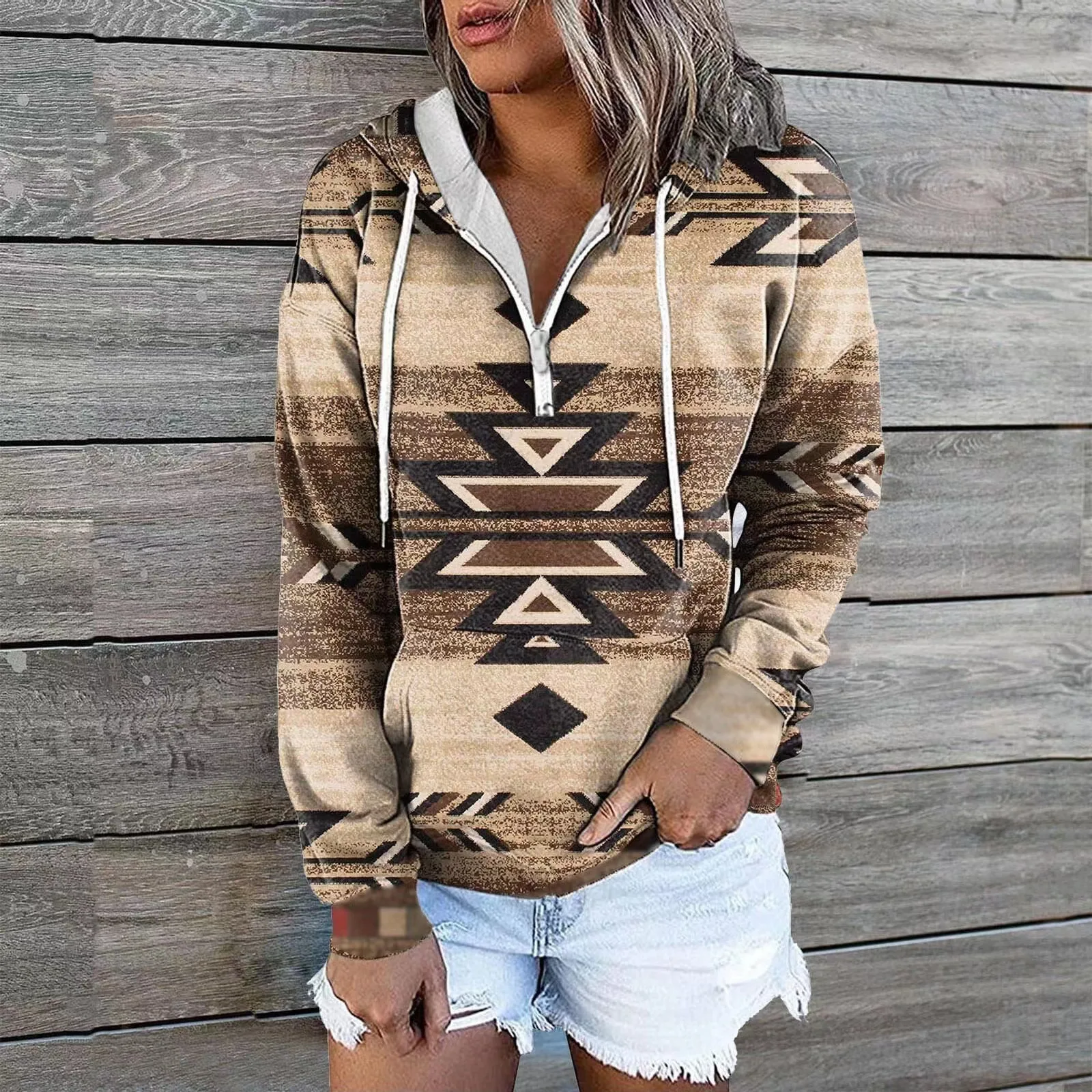 New Autumn and Winter Women's Hooded Sweatshirt Tops