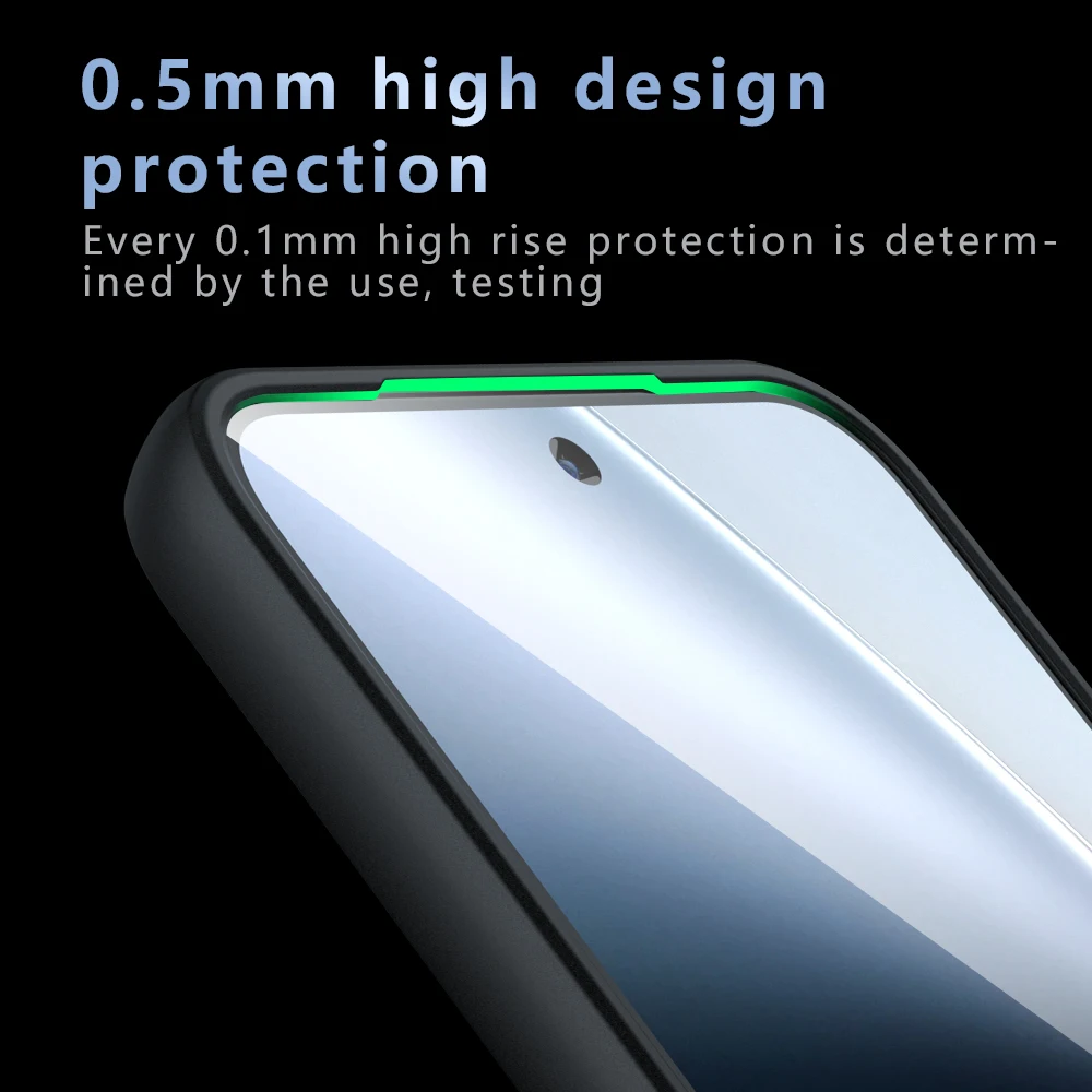 Magsafe-Compatible Frosted Matte Protective Case with Transparent Cover