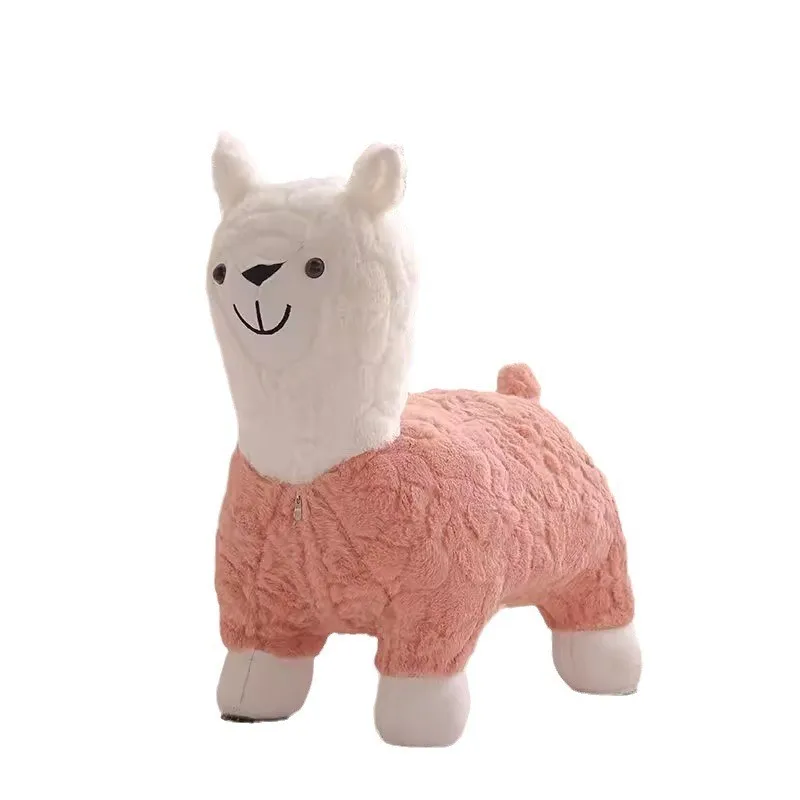 Alpaca Small Stool Alpaca Chair Children's Animal Stool Cartoon Home Decoration Shoe Changing Living Room Sofa Low