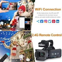 4K 60FPS Professional Camcorder for Photography 64MP WiFi Livestream Webcam Video Cameras 18X Digital Zoom YouTube Vlog Recorder - Image 6