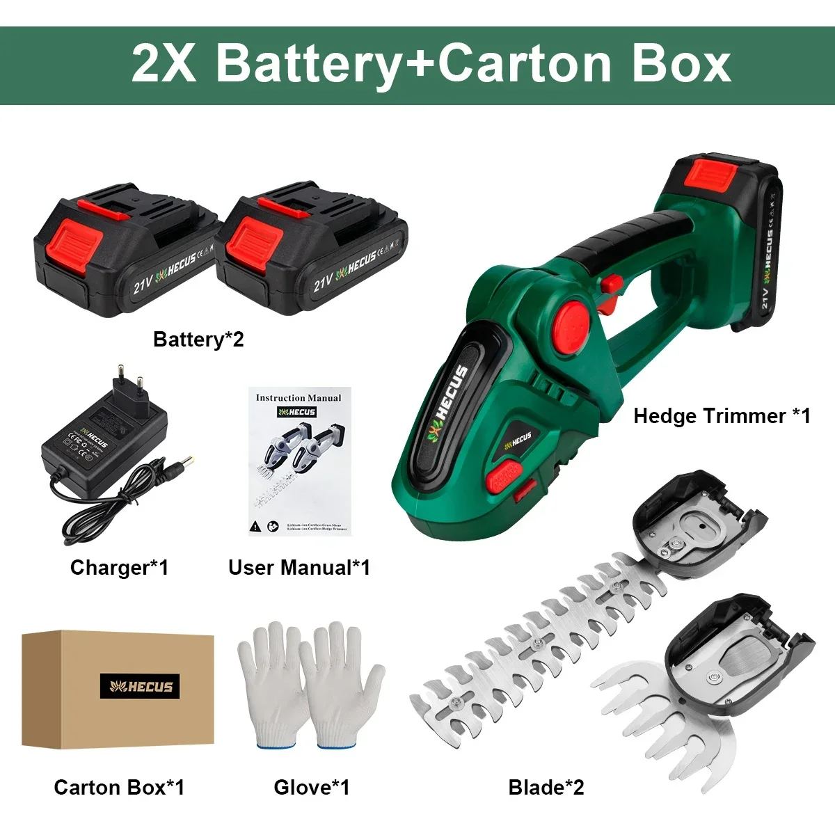 2 Battery Green